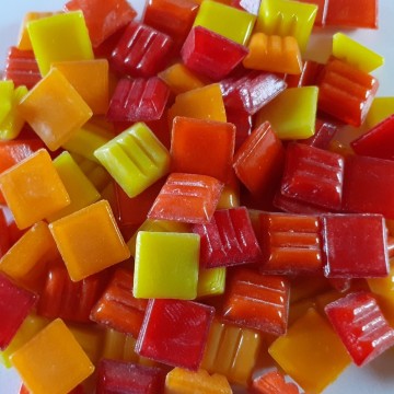 1x1 rood oranje geel