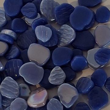 Bloemen klein 9 blauw mix