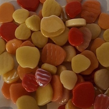 Bloemen klein 9 roodoranjegeel mix