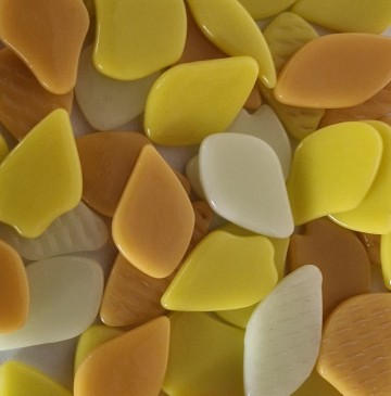 Bloemen vrijevorm 7 geel mix