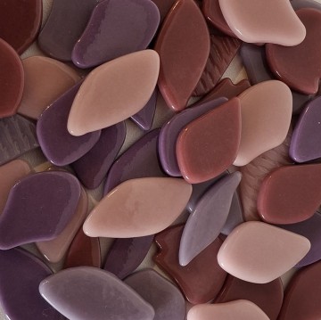 Bloemen vrijevorm 7 paars roze mix