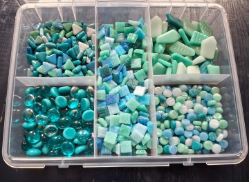 Doosje aqua met snippets