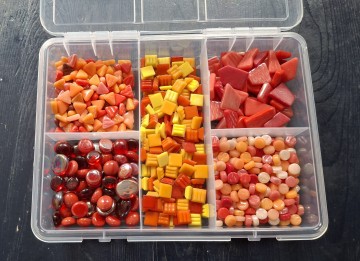 Doosje rood met snippets