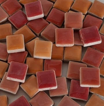 Keramisch 12x12mm rood