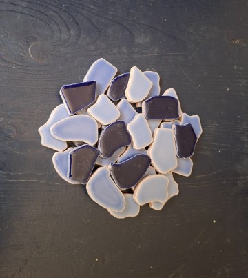 Keramisch grof blauw