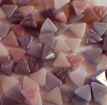 Mini triangel paars roze