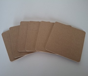 Onderzetter per 6 10x10cm