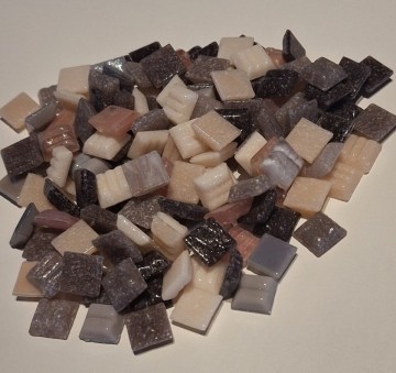 Paars roze 1x1cm luxe