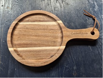 Serveerplank 15 cm rond acacia