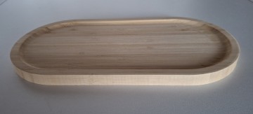 Serveerplankje ovaal 30x15 bamboe a