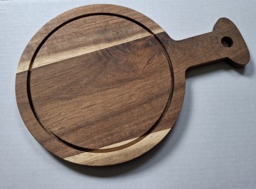 Serveerplankje rond 14 cm acacia